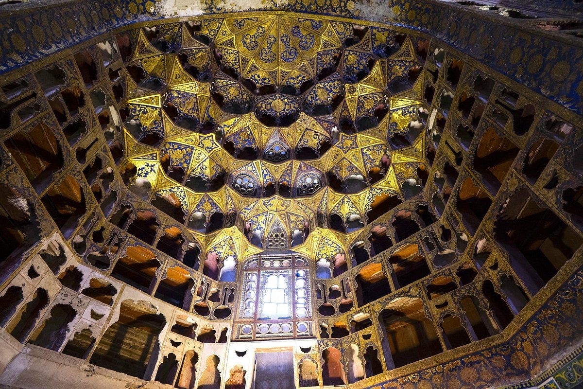 Muqarnas ceiling detail of the Shaykh Ardabili Shrine